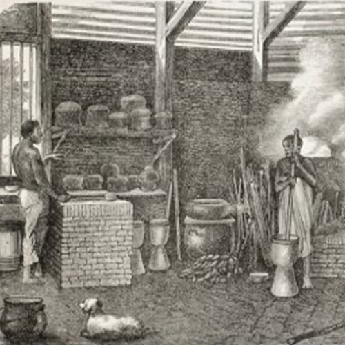 African American slaves picking cotton